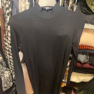 ATM black knit dress